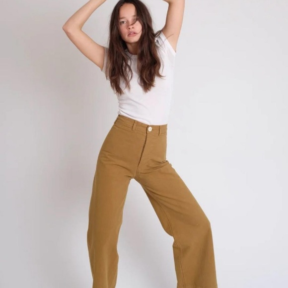 Jesse Kamm Wheat Sailor Pants - Picture 1 of 5
